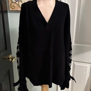 French Connection Black Knit Top
